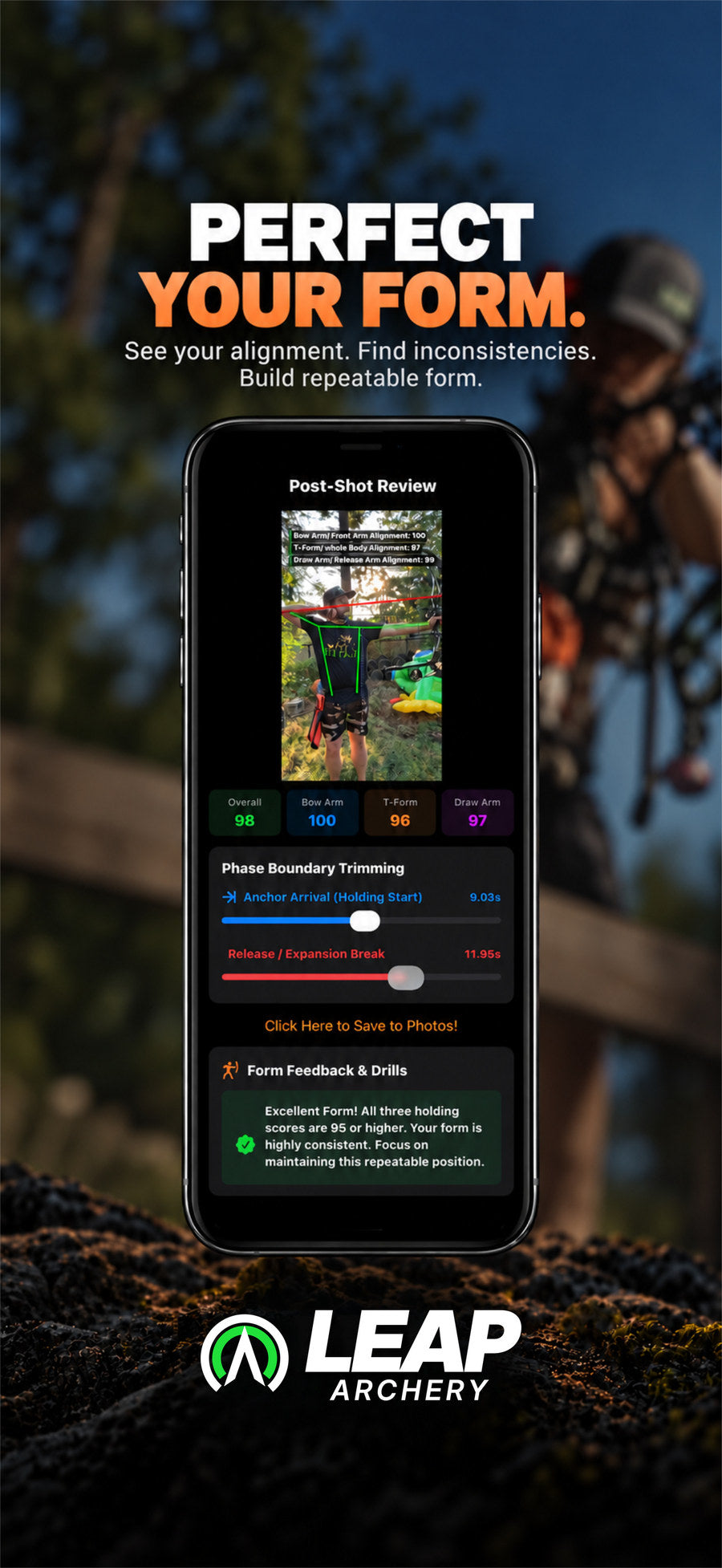 Shot Doctor form analysis screen